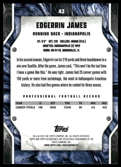 2024 Topps Resurgence #43 Edgerrin James