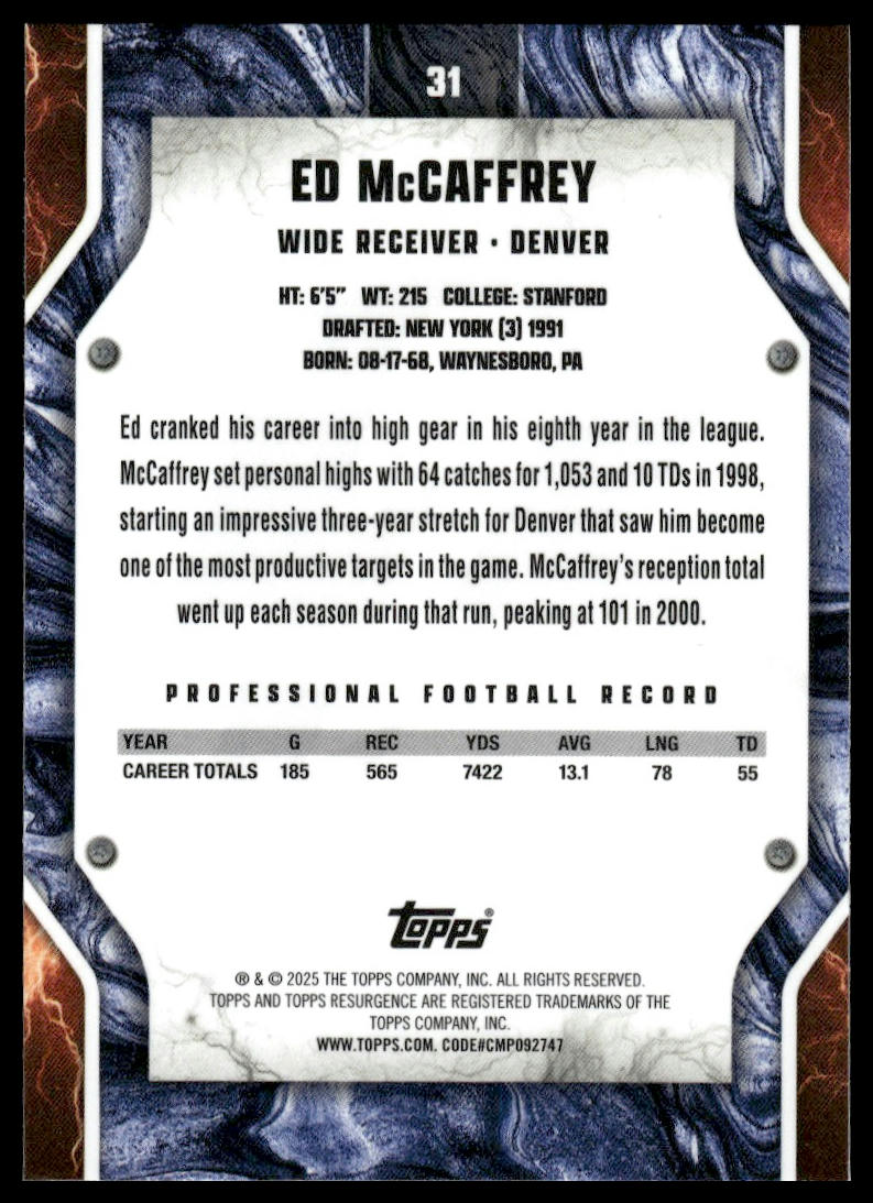 2024 Topps Resurgence #31 Ed McCaffrey