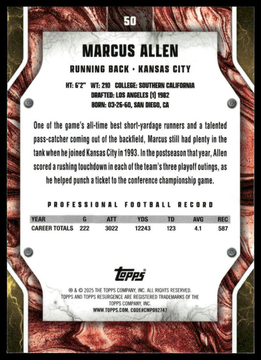 2024 Topps Resurgence #50 Marcus Allen