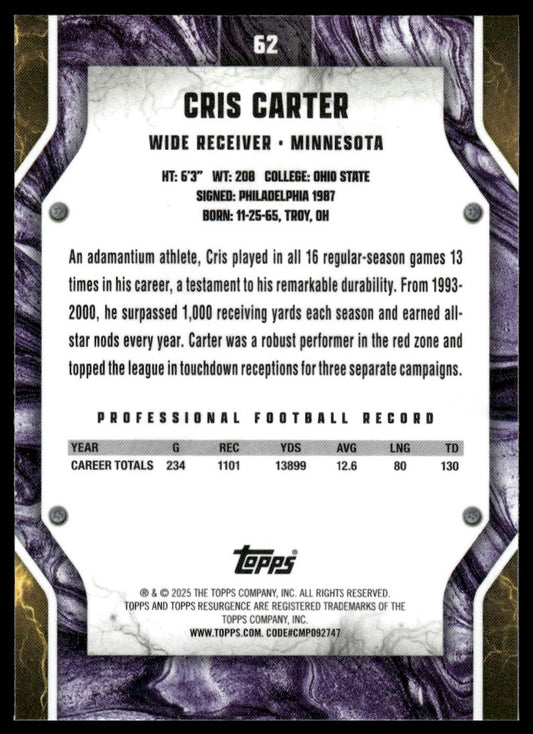 2024 Topps Resurgence #62 Cris Carter