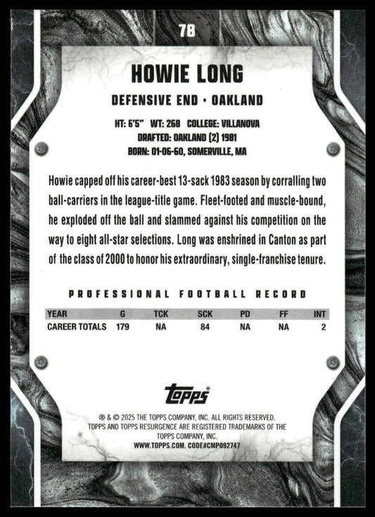 2024 Topps Resurgence #78 Howie Long