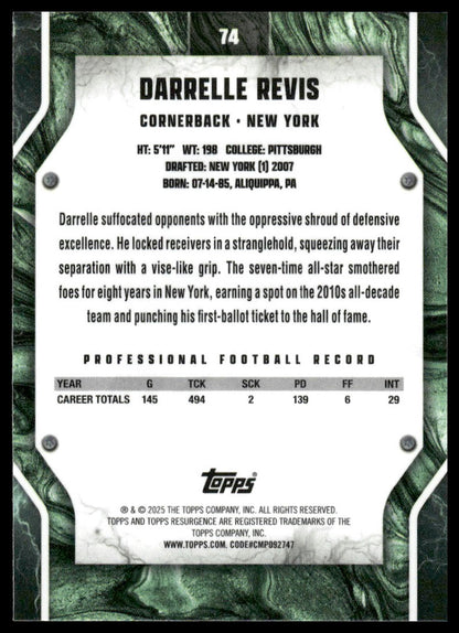 2024 Topps Resurgence #74 Darrelle Revis