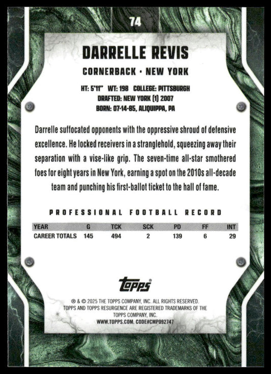 2024 Topps Resurgence #74 Darrelle Revis
