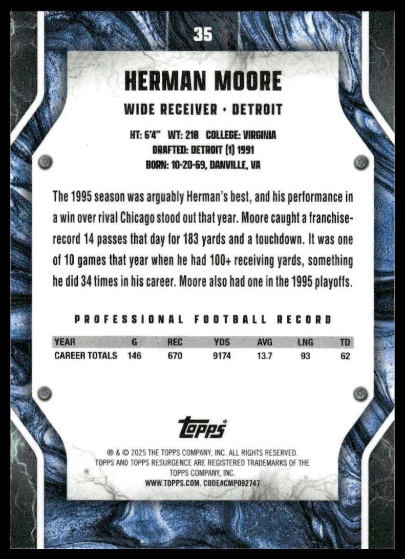 2024 Topps Resurgence #35 Herman Moore