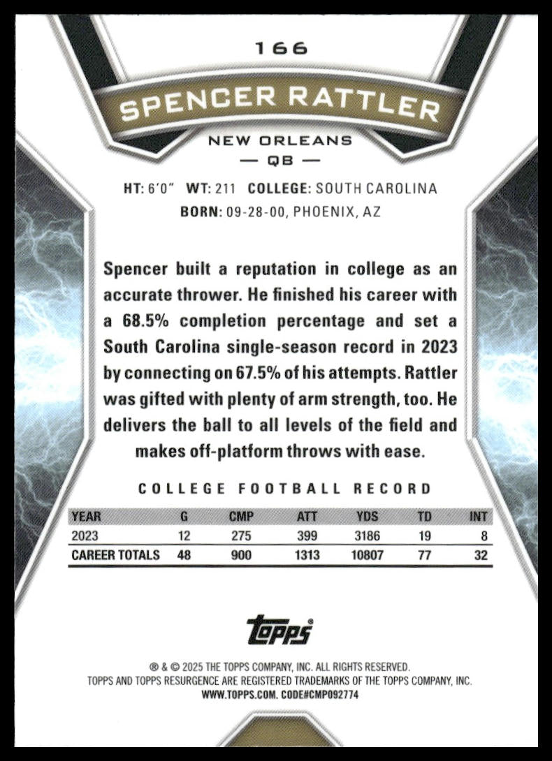 2024 Topps Resurgence #166 Spencer Rattler