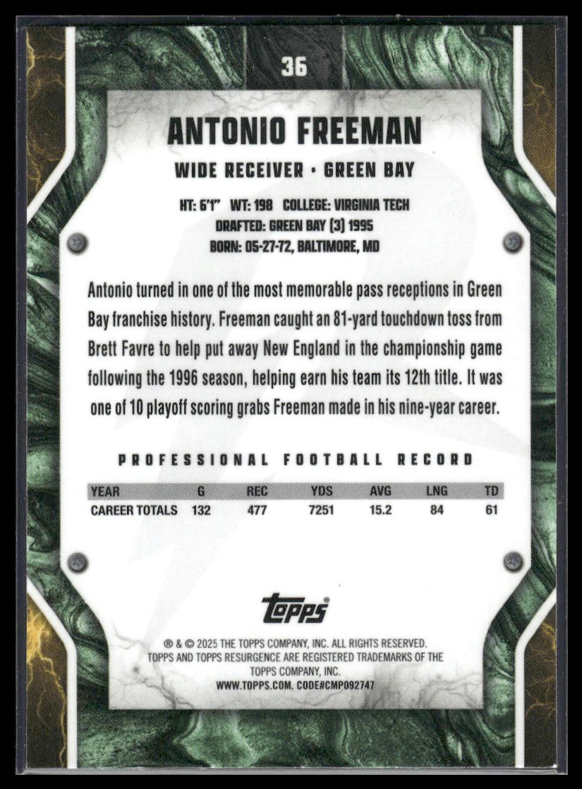 2024 Topps Resurgence #36 Antonio Freeman Refractor