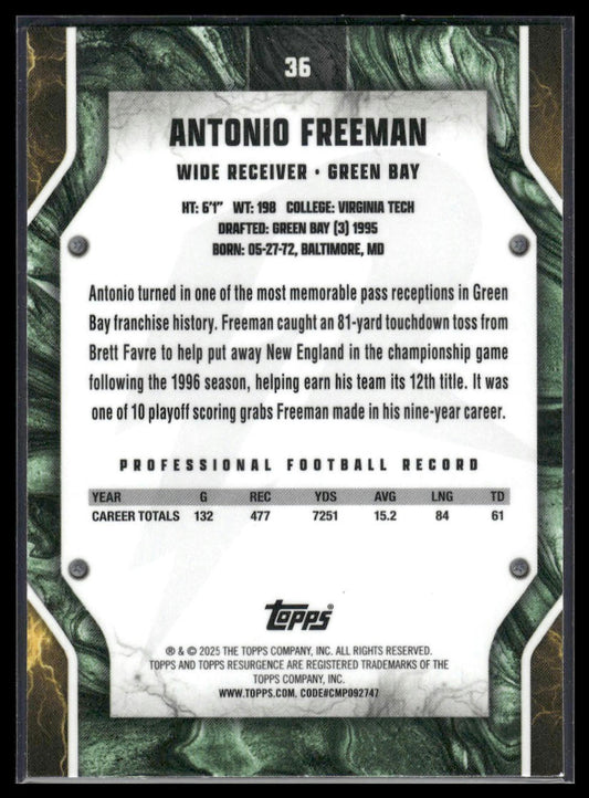 2024 Topps Resurgence #36 Antonio Freeman Refractor
