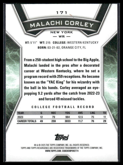 2024 Topps Resurgence #171 Malachi Corley Surge