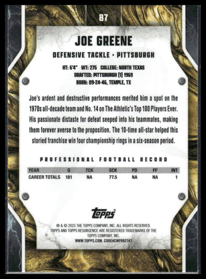 2024 Topps Resurgence #87 Joe Greene