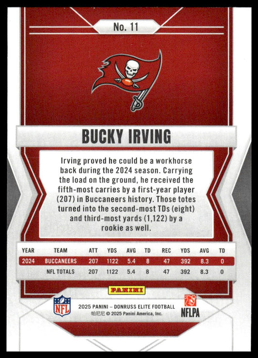 2025 Donruss Elite #11 Bucky Irving Pink