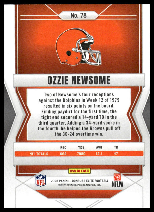 2025 Panini Donruss Elite Football #78 Ozzie Newsome