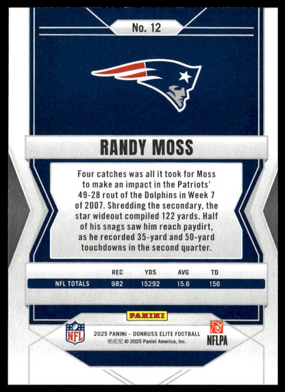 2025 Panini Donruss Elite Football #12 Randy Moss