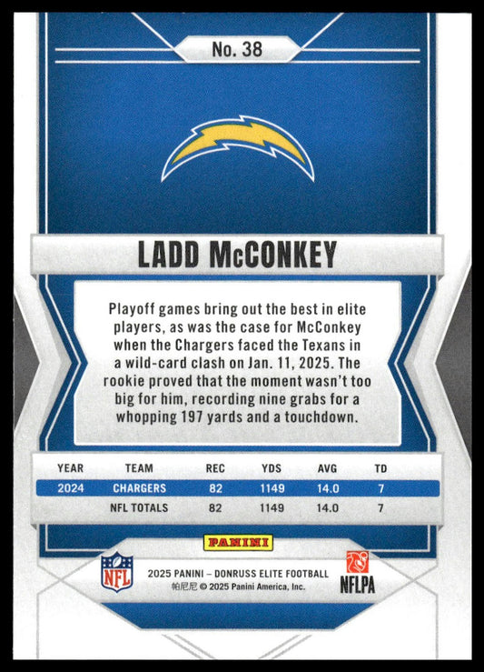 2025 Panini Donruss Elite Football #38 Ladd McConkey