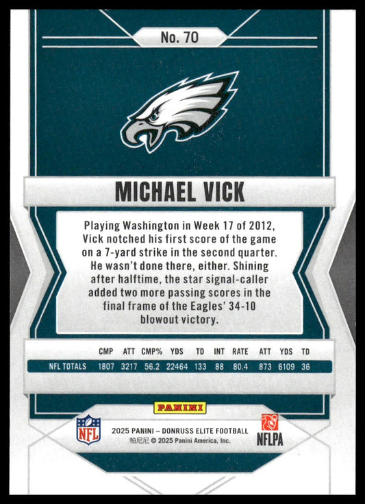 2025 Donruss Elite #70 Michael Vick Pink