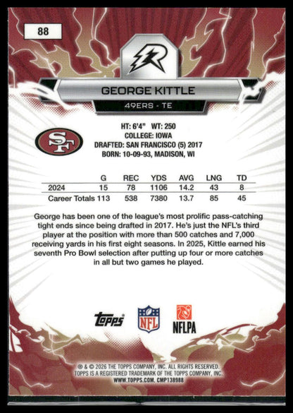 2025 Topps Resurgence #88 George Kittle