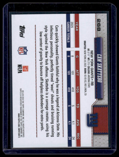 2026 Topps Flagship #268 Cam Skattebo