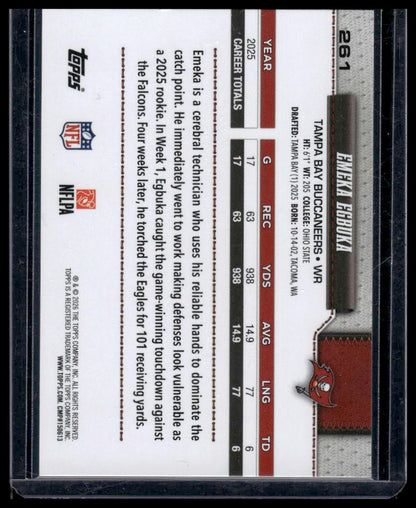 2026 Topps Flagship #261 Emeka Egbuka