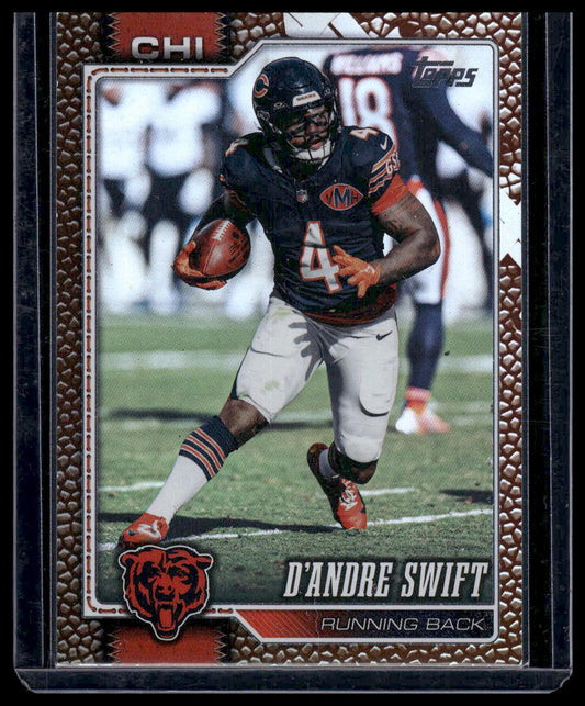 2026 Topps Flagship #37 D'Andre Swift Pigskin Texture Foil