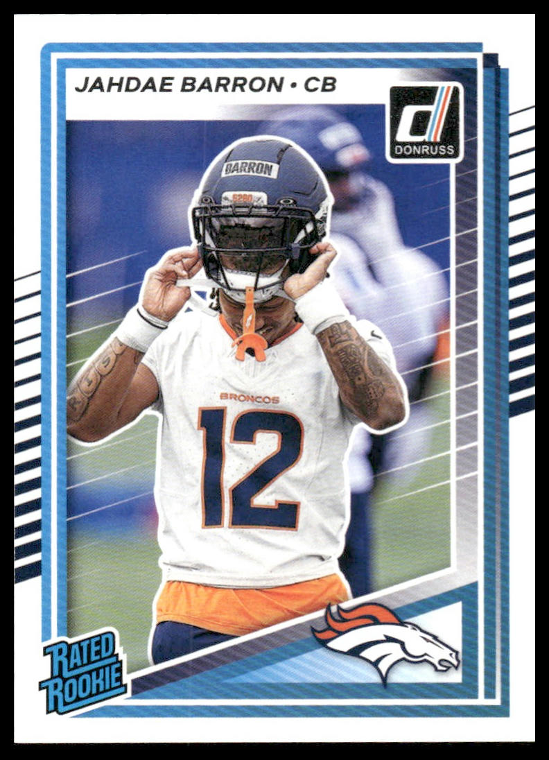 Jahdae Barron 2025 Donruss #365 Press Proofs Purple RC
