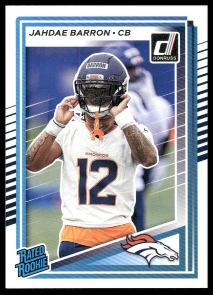 Jahdae Barron 2025 Donruss #365 Press Proofs Purple RC