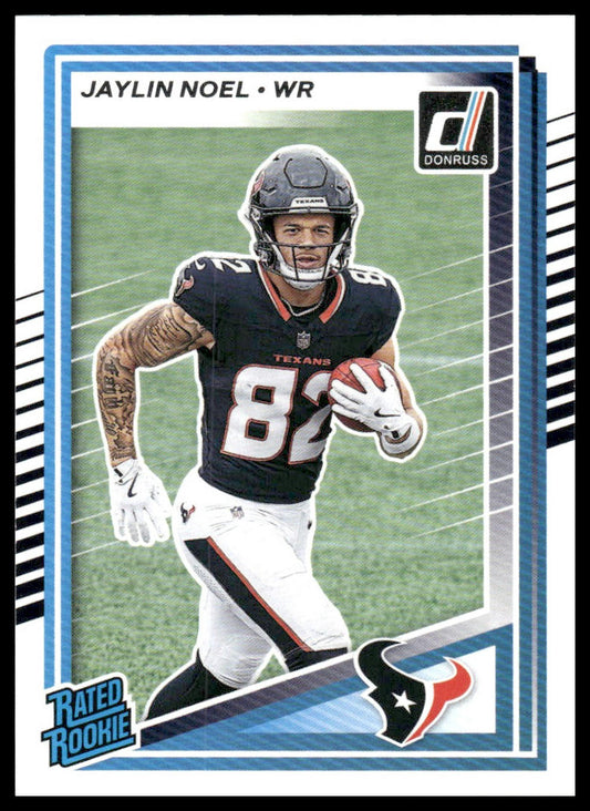 Jaylin Noel 2025 Donruss #324 Optic Rated Rookies Preview Red Pandora RC