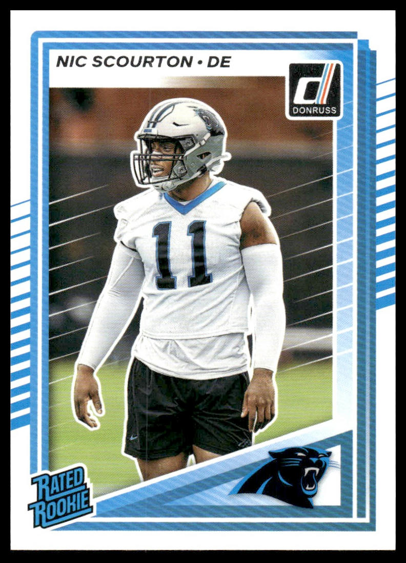 Nic Scourton 2025 Donruss #383 Press Proofs Blue RC