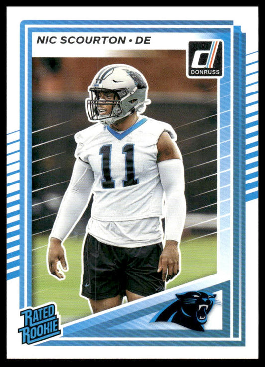 Nic Scourton 2025 Donruss #383 Press Proofs Blue RC