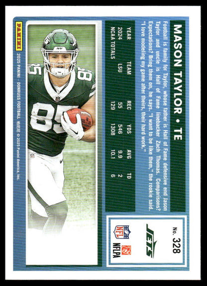 Mason Taylor 2025 Donruss #328 Press Proofs Red RC