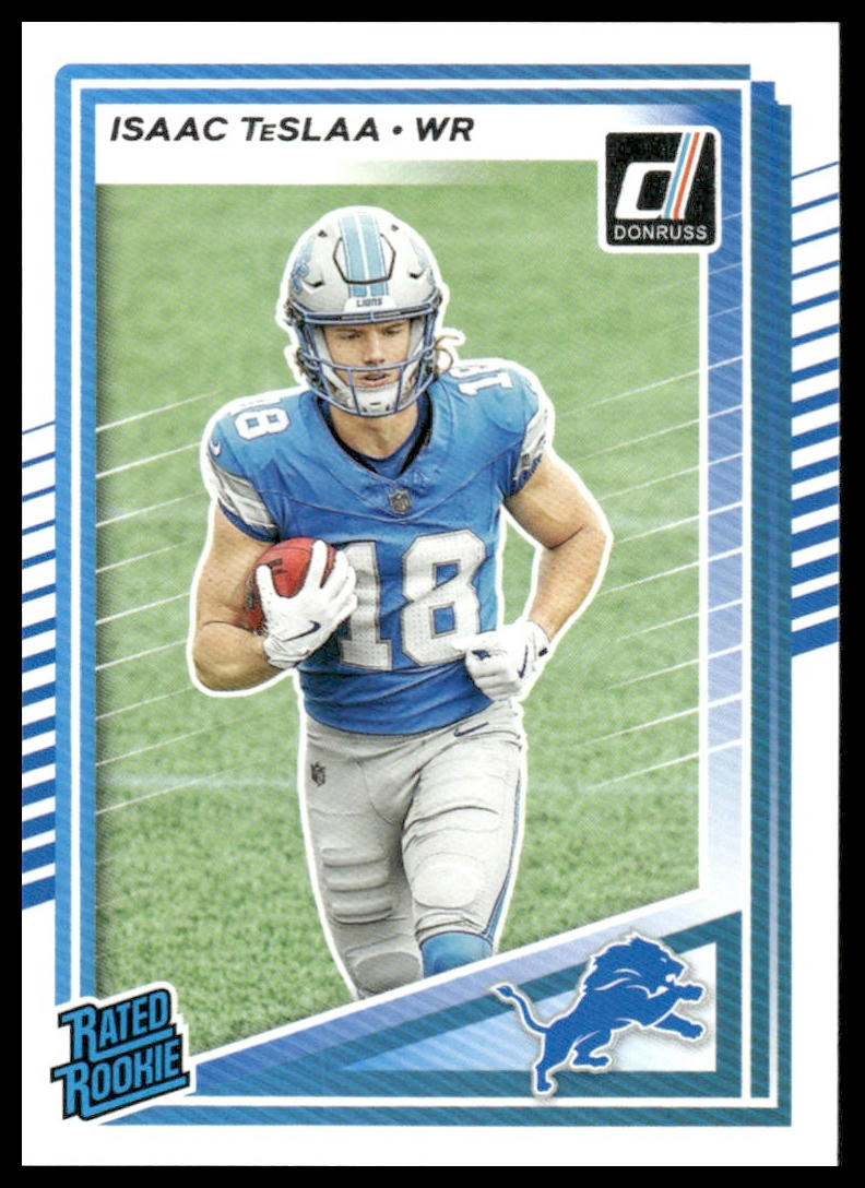 Isaac TeSlaa 2025 Donruss #338 Press Proofs Purple RC