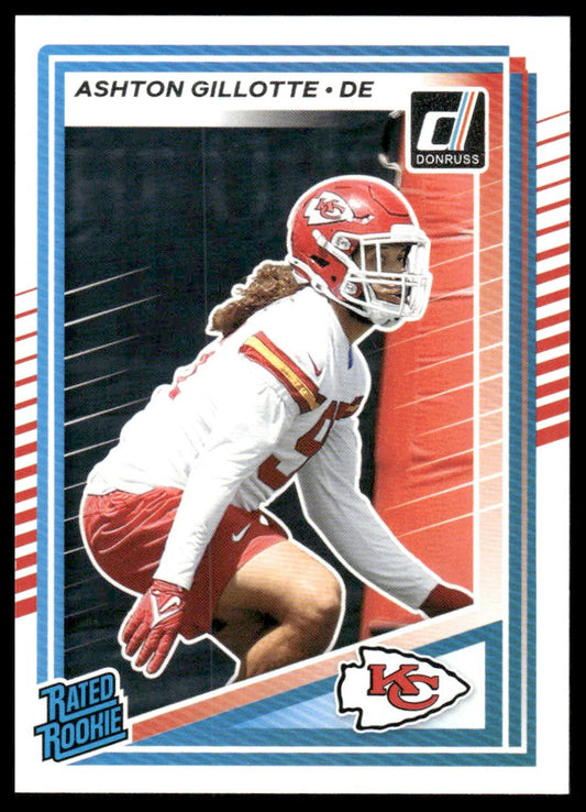 Ashton Gillotte 2025 Donruss #353 Press Proofs Green RC