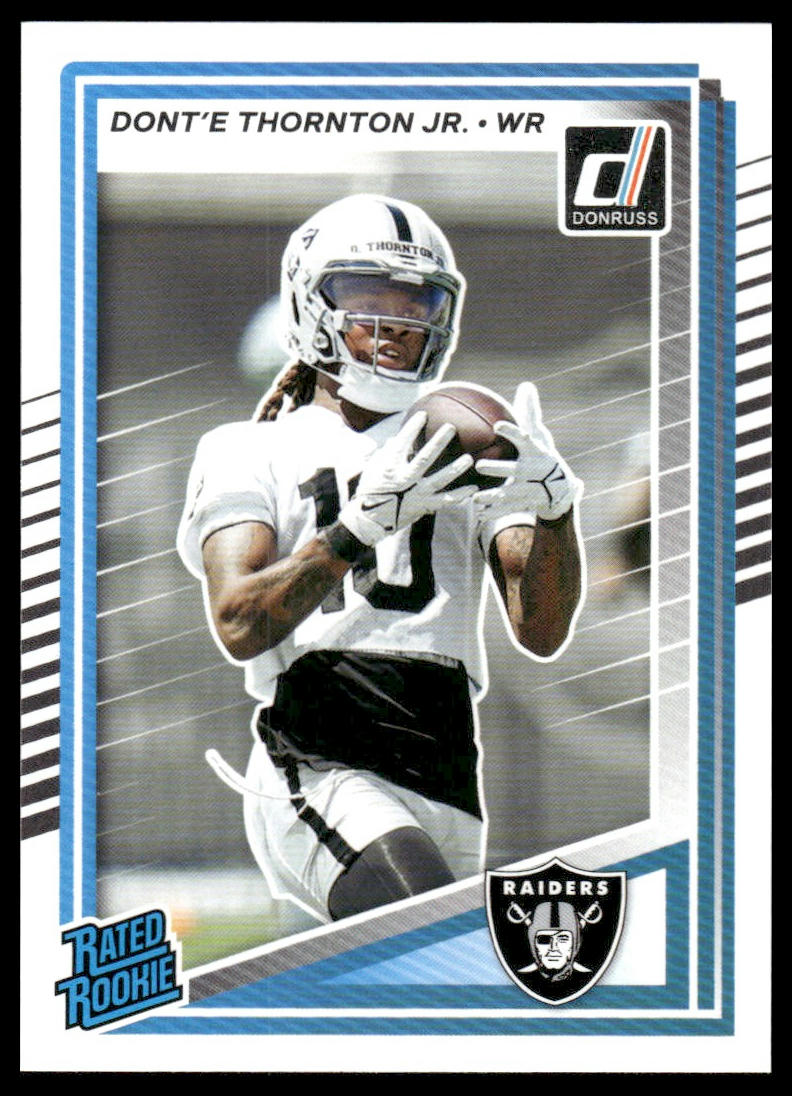 Dont’e Thornton Jr. 2025 Donruss #349 Press Proofs Blue RC