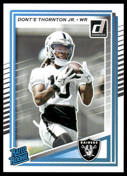 Dont’e Thornton Jr. 2025 Donruss #349 Press Proofs Blue RC