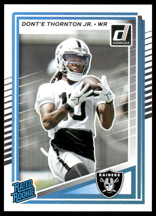 Dont’e Thornton Jr. 2025 Donruss #349 Press Proofs Blue RC