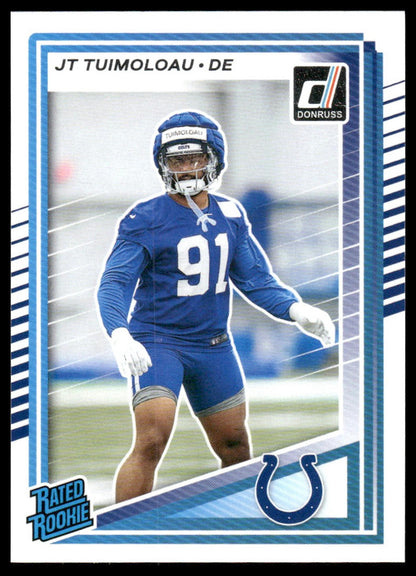 JT Tuimoloau 2025 Donruss #398 Press Proofs Blue RC