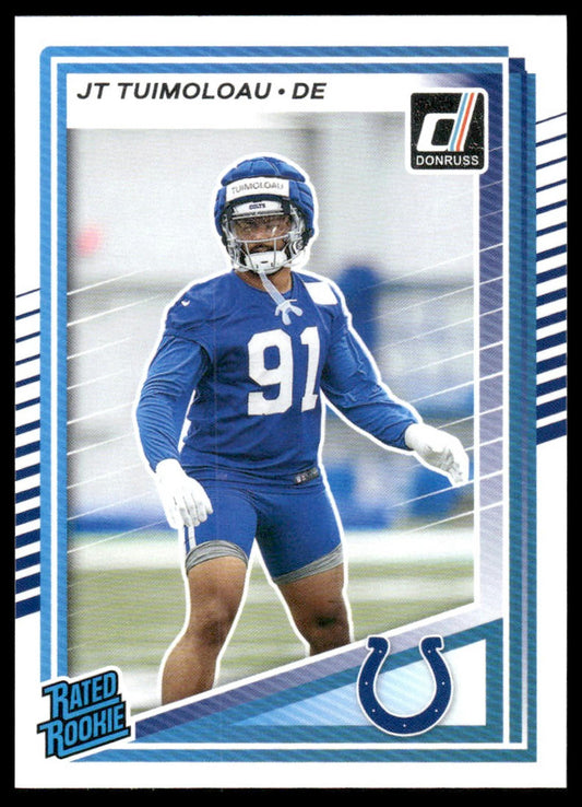 JT Tuimoloau 2025 Donruss #398 Press Proofs Blue RC