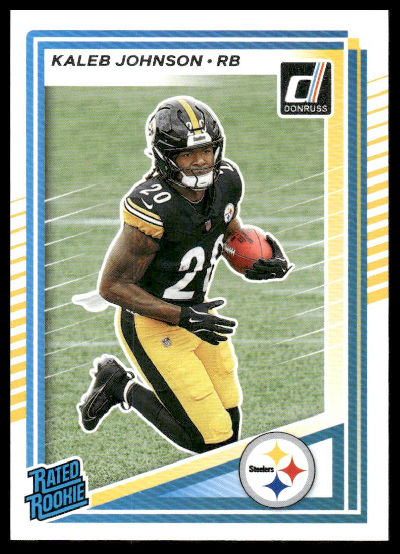 Kaleb Johnson 2025 Donruss #322 Press Proofs Green RC