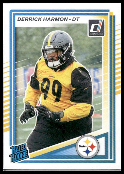 Derrick Harmon 2025 Donruss #391 Press Proofs Green RC