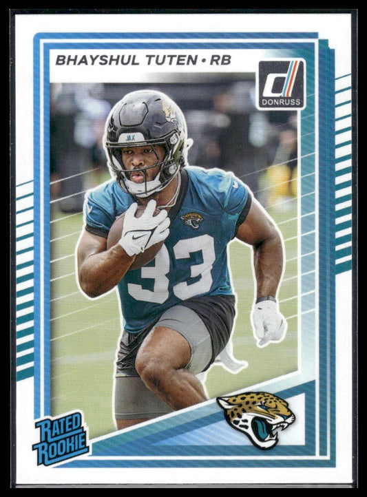 Bhayshul Tuten 2025 Donruss #333 Press Proofs Blue RC