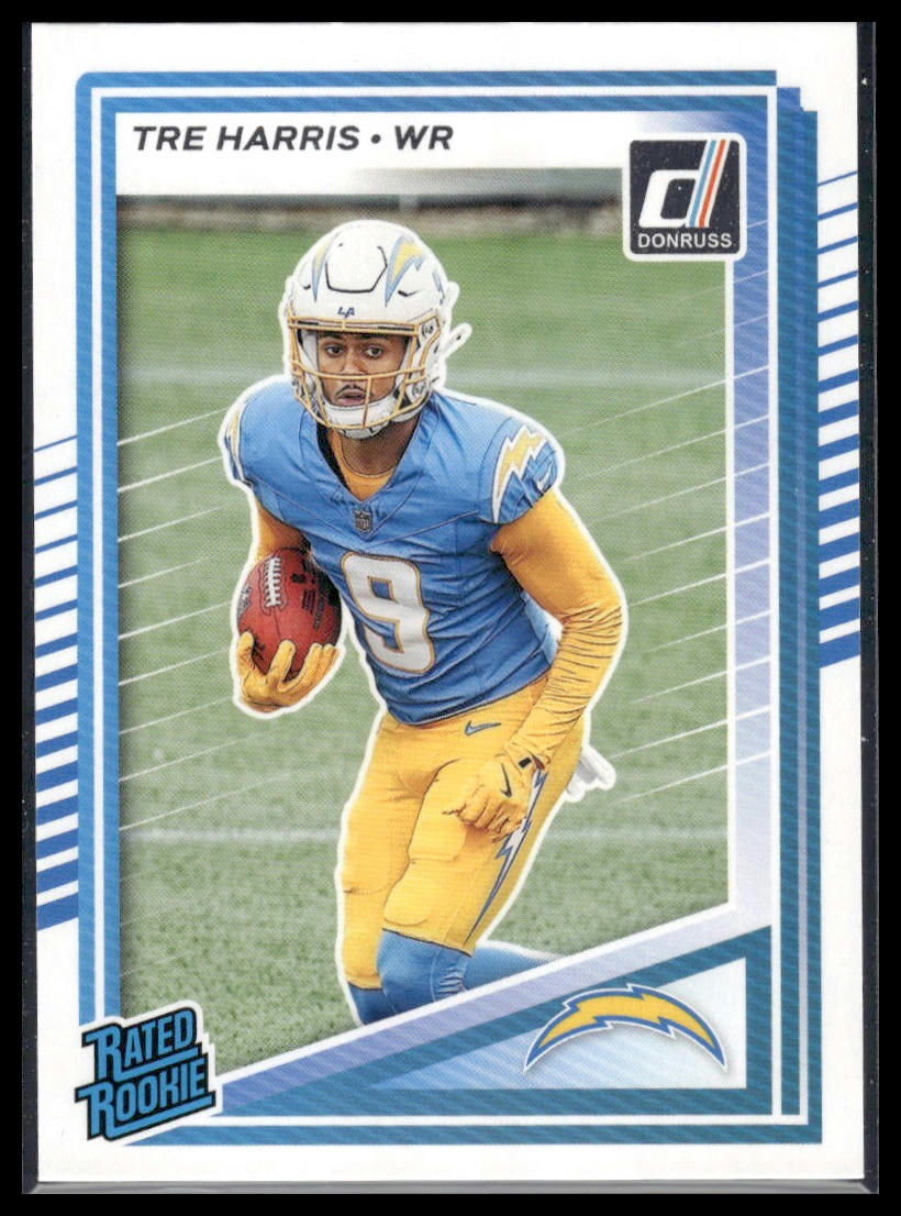 Tre Harris 2025 Donruss #329 Press Proofs Blue RC