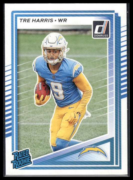 Tre Harris 2025 Donruss #329 Press Proofs Blue RC
