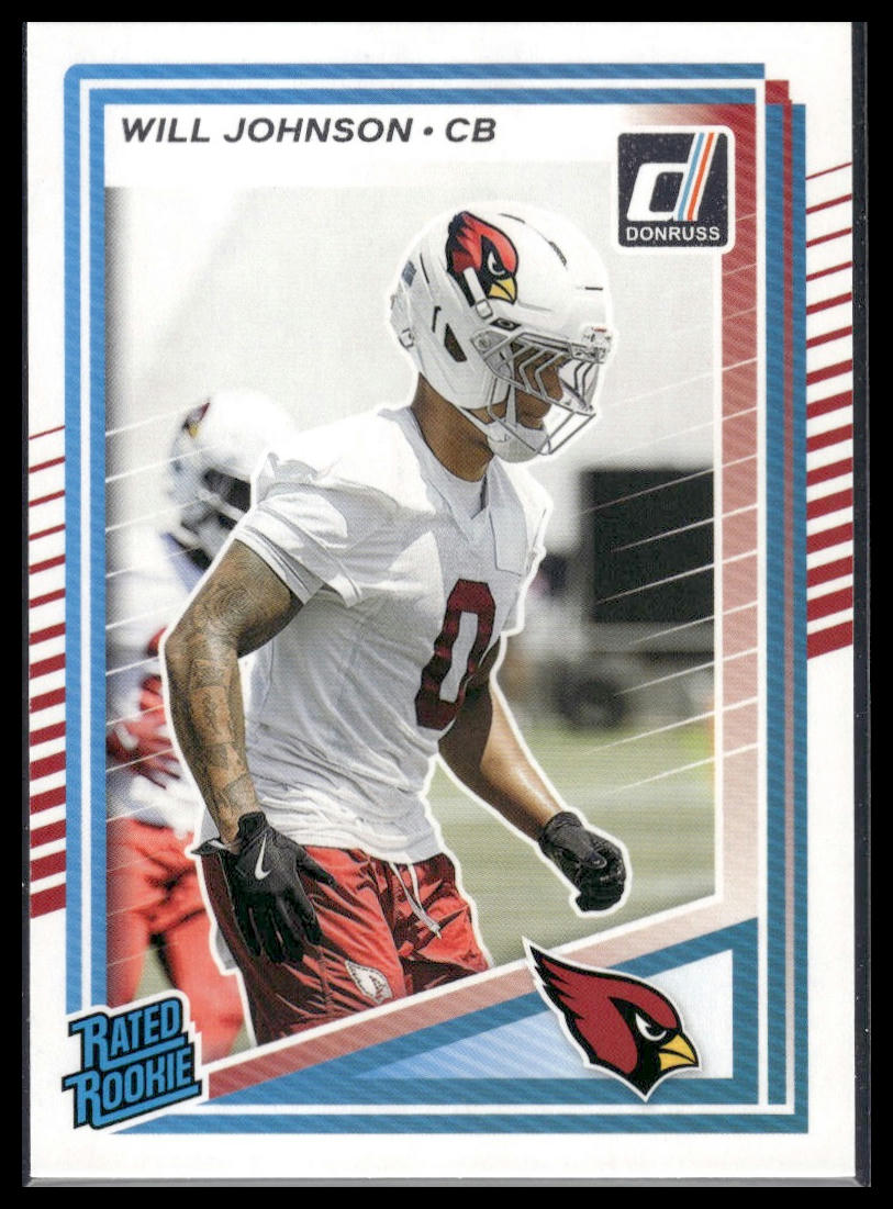 Will Johnson 2025 Donruss #396 Press Proofs Blue RC
