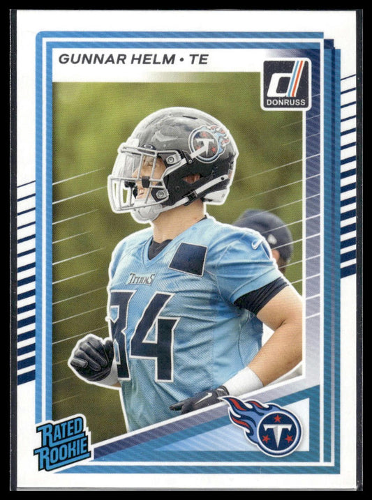 Gunnar Helm 2025 Donruss #371 Press Proofs Green RC