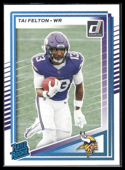 Tai Felton 2025 Donruss #331 Press Proofs Green RC