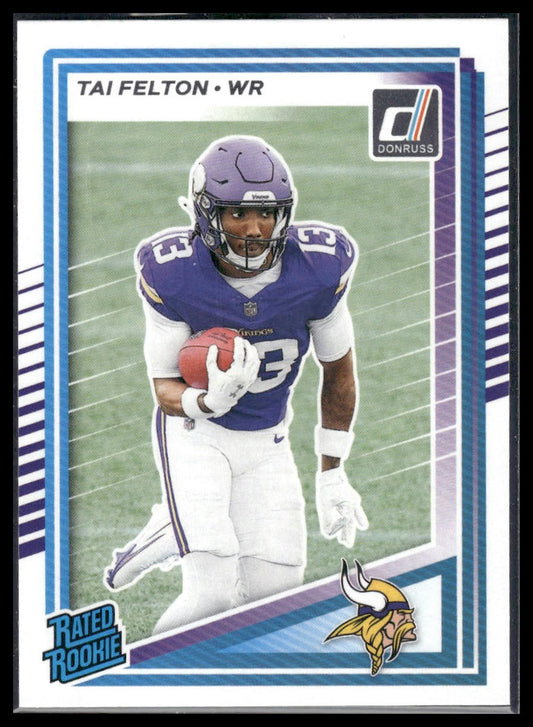 Tai Felton 2025 Donruss #331 Press Proofs Green RC