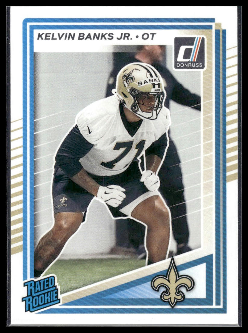Kelvin Banks Jr. 2025 Donruss #372 Press Proofs Green RC