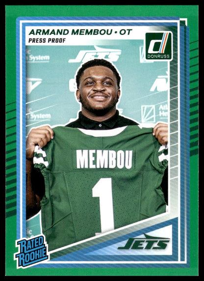 Armand Membou 2025 Donruss #358 Press Proofs Blue RC