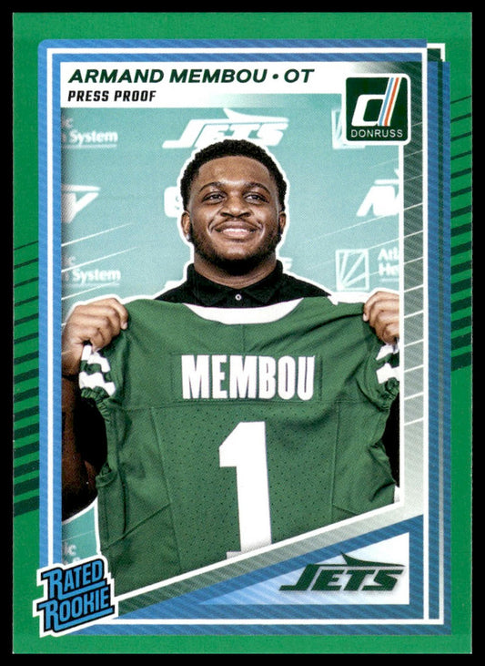 Armand Membou 2025 Donruss #358 Press Proofs Blue RC