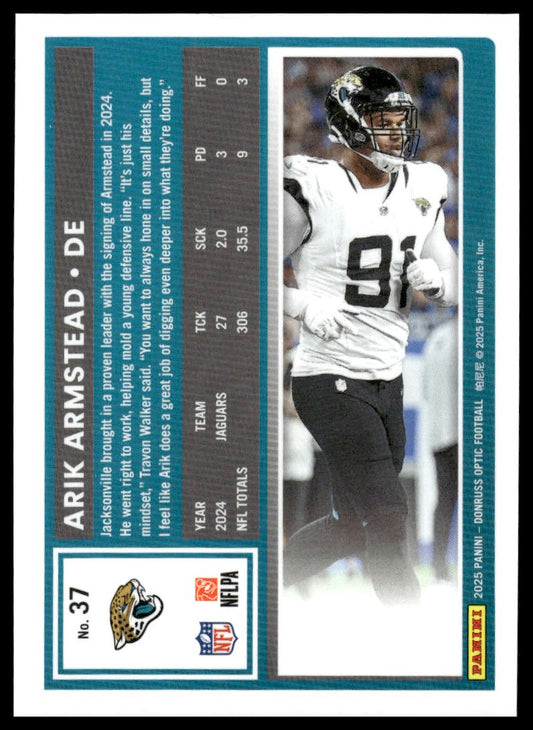 Arik Armstead 2025 Donruss Optic #37 Orange Scope