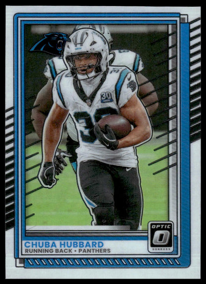 Chuba Hubbard 2025 Donruss Optic #62 Stars