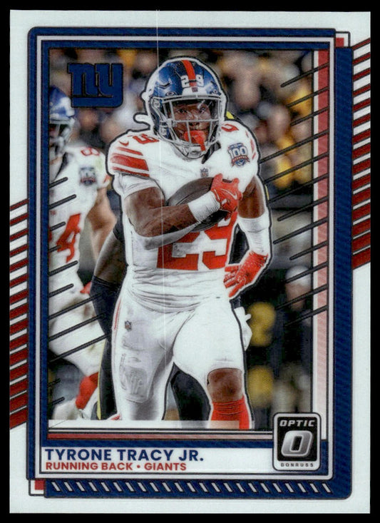 Tyrone Tracy Jr. 2025 Donruss Optic #6 Rocket